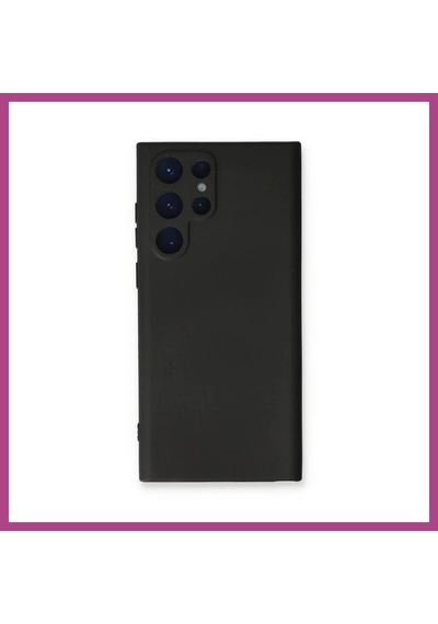 Gees Global Samsung Galaxy S23 Ultra Uyumlu Kılıf Nano İçi Kadife Silikon - Siyah Gbzs