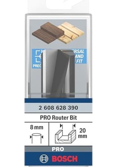 Professional Odun İçin Standart Kanal Frezesi Ahşap İçin, Ø 20 Mm, Çalışma Uzunluğu 25 Mm, El Frezesi Aksesuarı