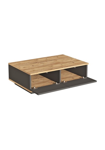 Aven Orta Sehpa 60x90cm 2 Kapaklı Çam-antrasit Ave14-aa Antrasit