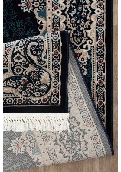 Amasra Mavi Halı Modern Dokuma Halı Yumuşak Oturma Odası Salon Ço Mavi