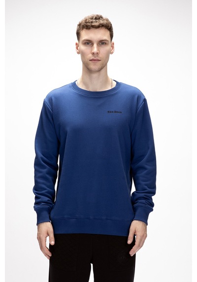 Bad Bear Inner Baskılı Parlament Mavisi Crewneck Erkek Sweatshirt Parlement Mavisi