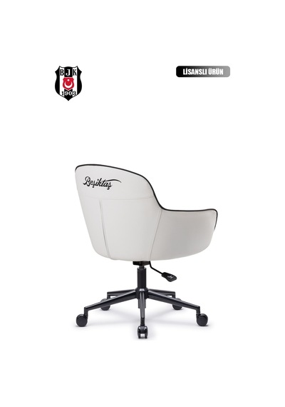 Fanchair X Beşiktaş Icon Beyaz Çalışma Koltuğu-38