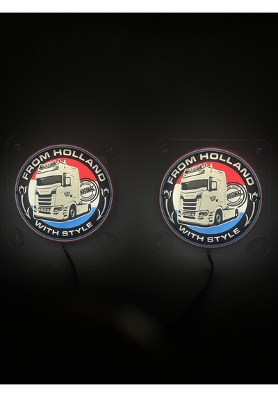 Ahmet Otomotiv Holland Tip Scania Cam Önü Logo Tabela 24v