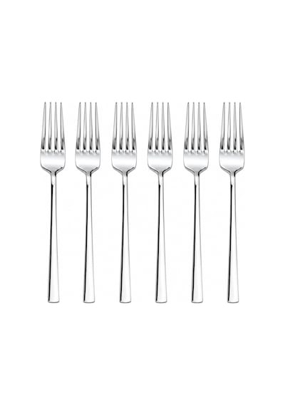 Yemek Çatalı, 6'li Premium Kalite Paslanmaz Çelik Çatal Set 20 Cm Çok Renkli