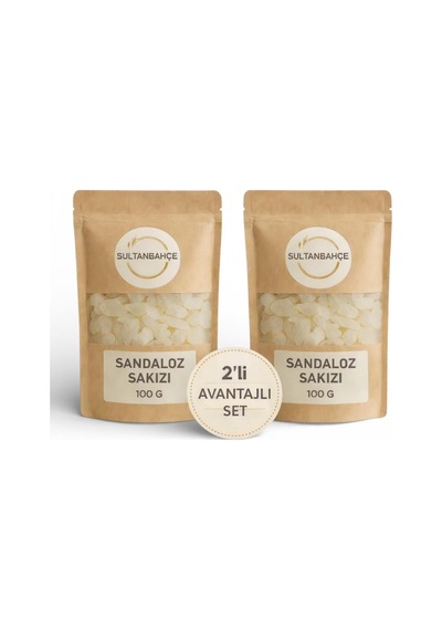 Sultanbahçe Sandaloz Sakızı - Doğal Sandaloz Sakızı 2x100 Gr - Avantajlı Paket