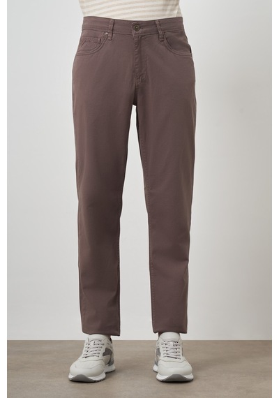 Morven Erkek Kahve Pamuk 5 Cep Dynamic Fit Jean Kot Pantolon 25ms003039400 Kahve
