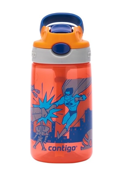 Contigo Gizmo Flip Süper Kahraman Çocuk Suluğu 420ml - Turuncu Turuncu