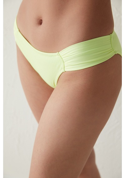 Penti Neon Yeşil Lively Büzgü Detaylı Hipkini Bikini Altı