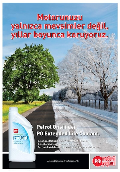 Petrol Ofisi Extended Life Coolant Teneke 16 Kg Kırmızı