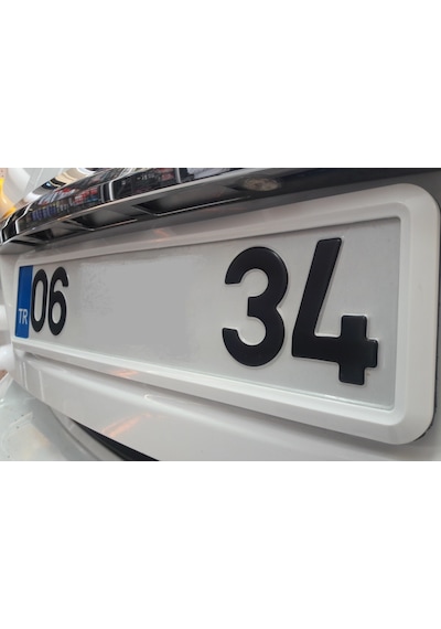 Yeni Nesil Beyaz Plakalık 2Adet Beyaz Pkalalık Çerçevesi 298804698