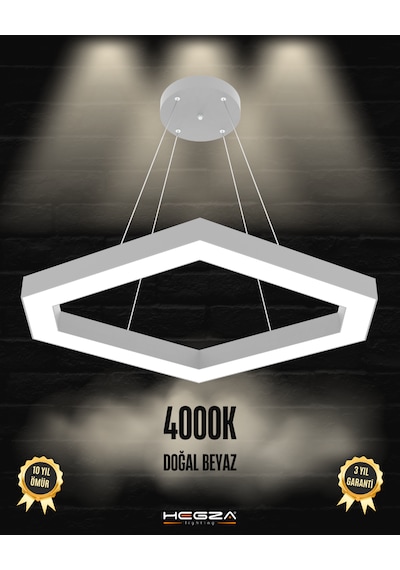 Cometa Gri Kasa, Doğal Beyaz Işık Modern Sarkıt Led Avize GRİ RENK