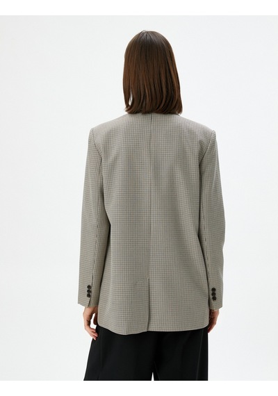 Koton Blazer Ceket Kapaklı Cepli Düğmeli Viskon Karışımlı Kahverengi Ekose 4sak50004pw 4SAK50004PW5C3 Kahverengi Koton Blazer Ceket Kapaklı Cepli Düğmeli Viskon Karışımlı Kahverengi Ekose 4sak50004pw 4SAK50004PW5C3 Kahverengi
