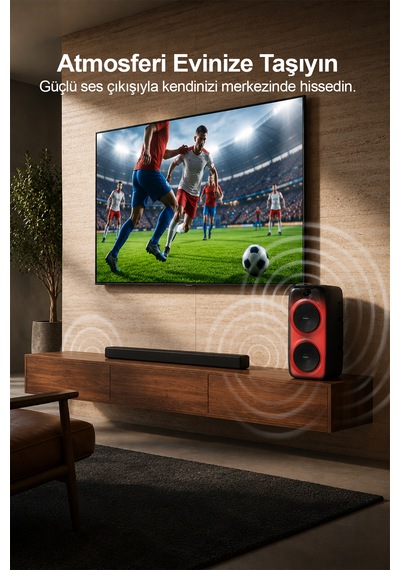 Taşınabilir 40w Led Işıklı Bluetooth Hoparlör Seti