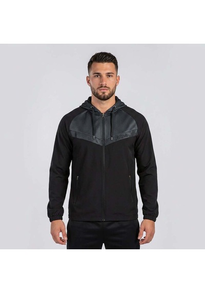 Siyah Joma Erkek Günlük Sweatshirt Kapşonlu Full Zip Style 4241305