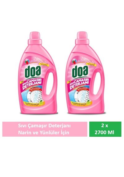 Doa Sıvı Çamaşır Deterjanı Yünlü Ve Narinler 2 X 2700 Ml 2700 ML