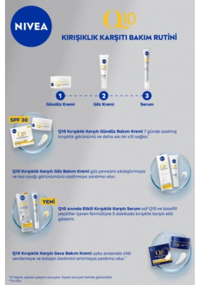 Q10 Anında Etkili Kırışıklık Karşıtı Serum 15ml, İnce Çizgi Ve Derin Kırışıklık Karşıtı, Dolgun Cilt