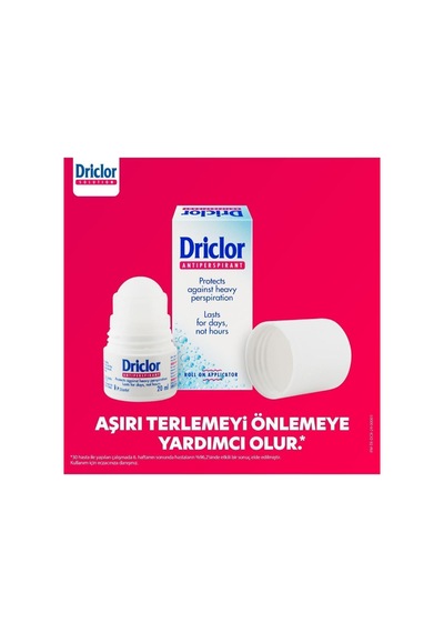 Driclor Antiperspirant Roll-on 20 Ml 3 Adet