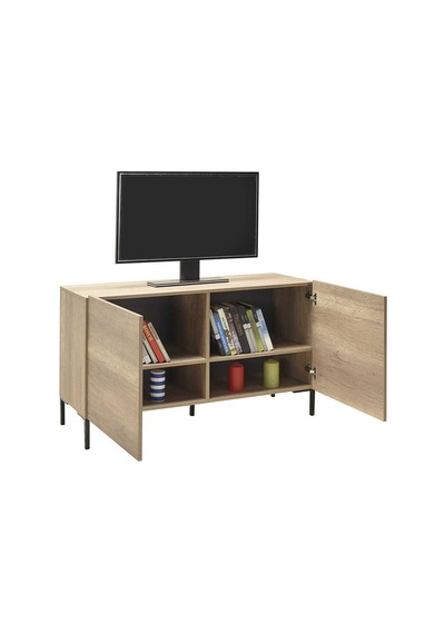 Roma 2 Kapaklı Modüler Tv Ünitesi - Açık Ceviz Tori 120x70x43 Cm Gxyxd