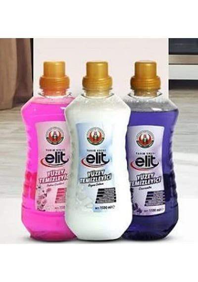 Elit Yüzey Temizleyici 1500 Ml Beyaz Sabun + Lavanta + Bahar Çiçekleri 3’lü Set