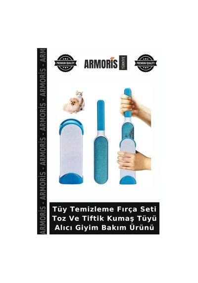 Tüy Temizleme Fırça Seti Toz Ve Tiftik Kumaş Tüyü Alıcı Giyim Bakım Ürünü Çok Renkli