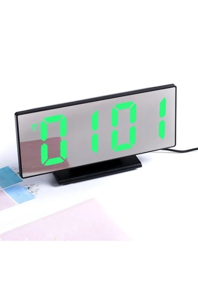 Ayna Çalar Dekoratif Led Saat Sıcaklık Modlu Usb Çalışan Dijital