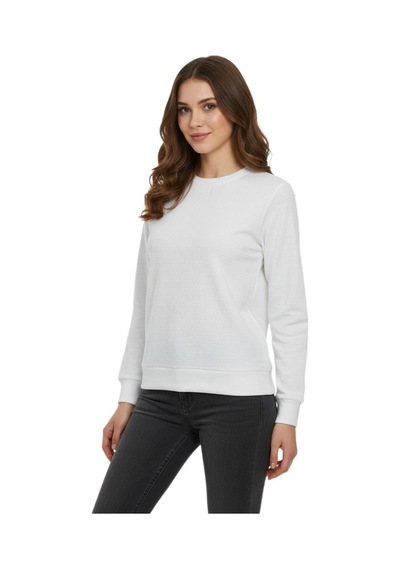 Linsolita Kadın Sıfıryaka Sweatshirt Bgl-st05116 Beyaz