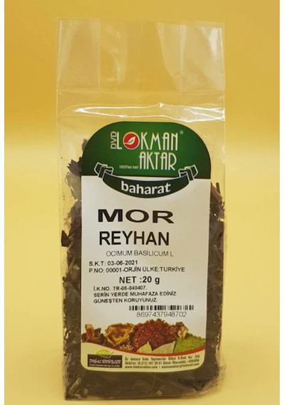 Lokman Aktar Baharat Mor Reyhan 20 G