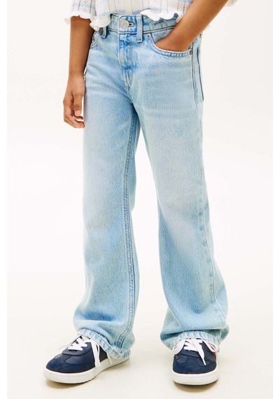Tommy Hilfiger Kız Çocuk Kot Pantolon Kg0kg09115 Mavi