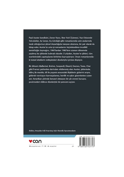 Duvar Yazısı - Paul Auster  - Can Yayınları