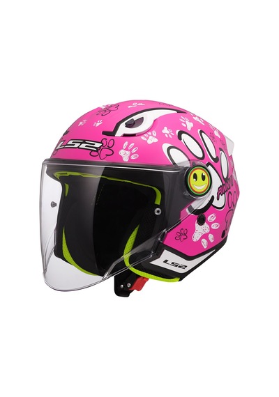 Ls2 Funny 2 Yarım Çocuk Çene Açılır Kask Pembe