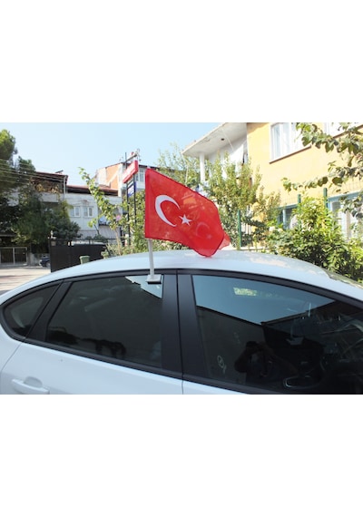 Flamalı Araç Konvoy Türk Bayrağı 30 X 45 - 100 Adet