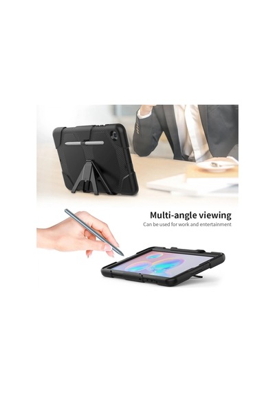 Newface - 307 - Samsung Galaxy Uyumlu T500 Tab A7 10.4 Kılıf Griffin Tablet Kapak - Csmo-tex - - Siyah