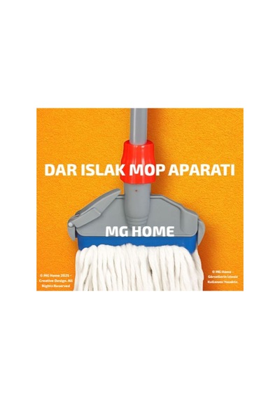 1 Adet Islak Mop Aparatı Dar 17 Cm Islak Mop Aparatı, Temizlik Kolaylığı Sağlayan Pratik Ürün
