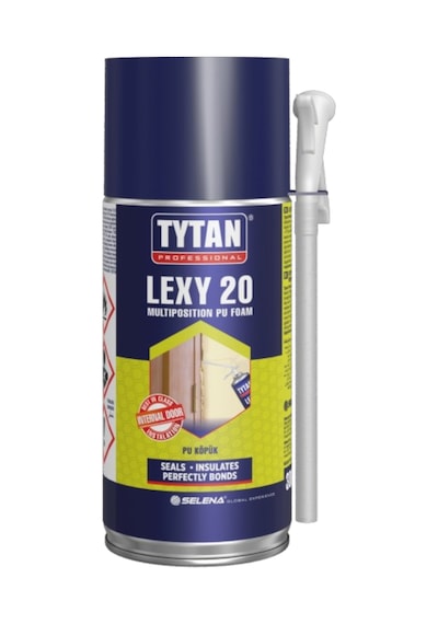 Tytan Lexy 20 Pipetli Poliüretan Pu Köpük Sprey Kapı Pencere Yalıtım Dolgu Doldurucu 300 Ml