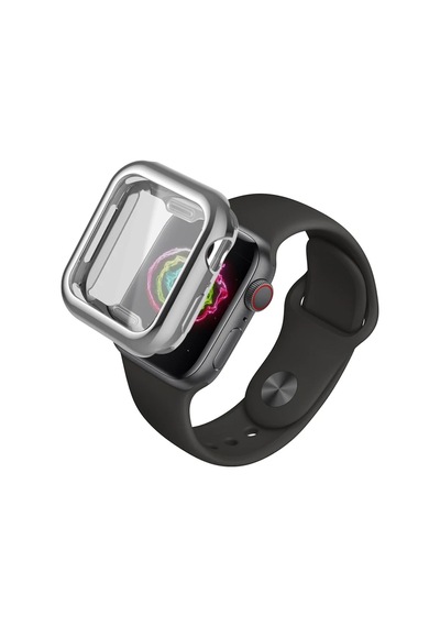 Microcase Apple Uyumlu  Watch Seri 6 40 Mm Shine Serisi Kılıf - Gümüş (473993402)