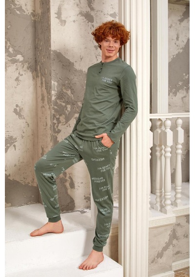 Gd Goldoremi 5355 Erkek Uzun Kollu Pijama Takımı 001