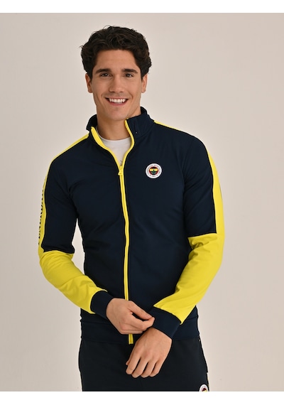 Fenerium Erkek Trıbun Fb Sarı Lacivert Sweat Fb Laci Yeni