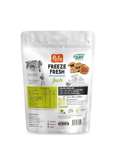 Pol's Freeze Fresh İncir 3 Adet X 20 G Dondurularak Kurutulmuş Meyve 20 G
