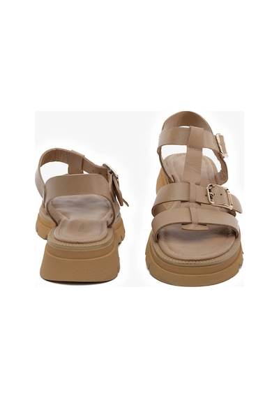 Greyder Kadın Açık Vizon Hakiki Deri Comfort Sandalet 5y2cs59031 A.vızon