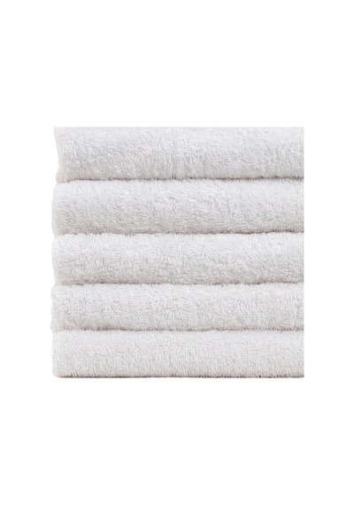 5 Adet Miosse 50x90 Cm %100 Pamuk Beyaz El Yüz Ve Baş Havlusu - Otel Hamam Havlusu