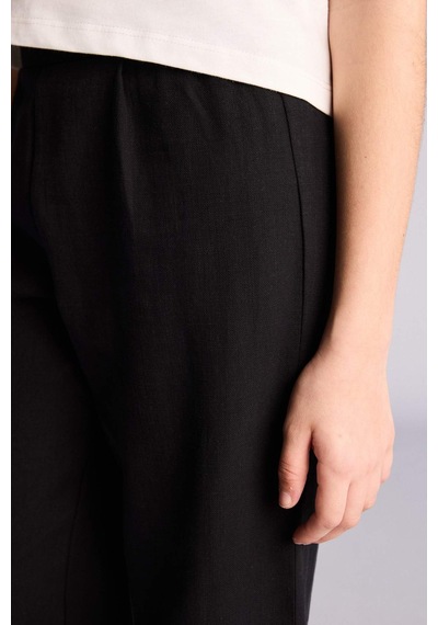 Defacto Wıde Leg Pamuklu Pantolon Kız Çocuk G0608a826smbk34 Siyah-bk34