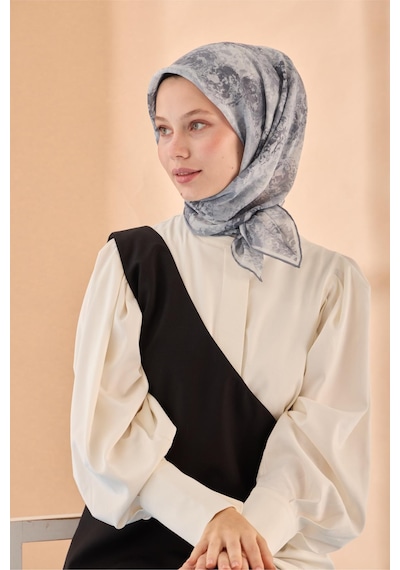 Silk Home Soft Eşarp 73095-16 Gri, Füme, Gümüş