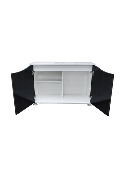 Kanki Pet 80 Cm Mdf Kp8028fsy Flex Siyah Kapaklı Akvaryum Sehpası 80x28x69 Cm