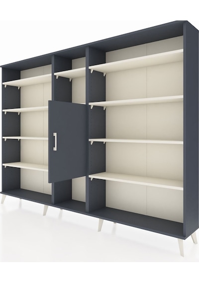 Arges Dolap 12 Raflı Tek Kapaklı 220x30x163 Antrasit-antrasit/aytaşı Antrasıt/aytası - Antrasıt Arges Dolap 12 Raflı Tek Kapaklı 220x30x163 Antrasit-antrasit/aytaşı Antrasıt/aytası - Antrasıt