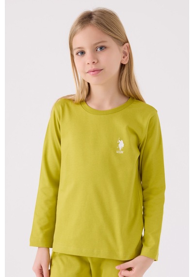 U.s. Polo Assn Kız Çocuk Yeşil Pijama Takımı Us1668-c-v1 Yeşil
