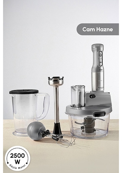 Karaca  Mastermaid Prosteel Uzun Blender Ayaklı 6 Bıçaklı 2500 W Cam Mutfak Robotu