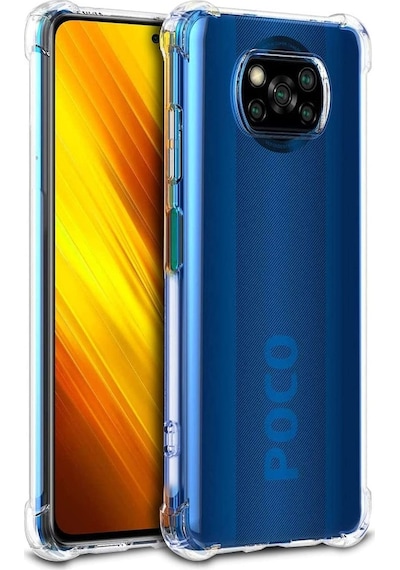 Xiaomi Poco X3 Pro Kilif Köse Korumali Seffaf Silikon Kapak 415481359