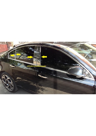 Opel Insıgnıa 2009-2016 Krom Kapı Direk Aksesuarı 6 Parça P.Çelik