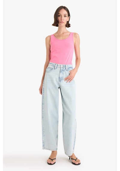 DeFacto Slim Fit Dar Kesim Basic Düz Yuvarlak Yaka Atlet I1059AZ25SMPN160