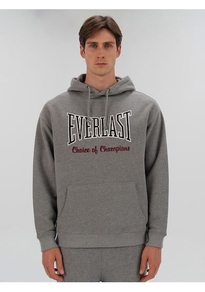 Everlast Heritage Champions Gri Unisex Hoodie Koyu Gri Melanj